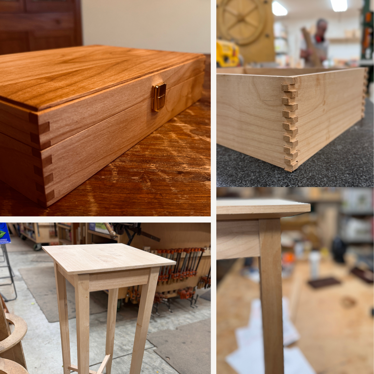 Woodworking 101 - Part 2: Hinged Box or Part 3: Side Table - Joinery Classes (Combined Course)