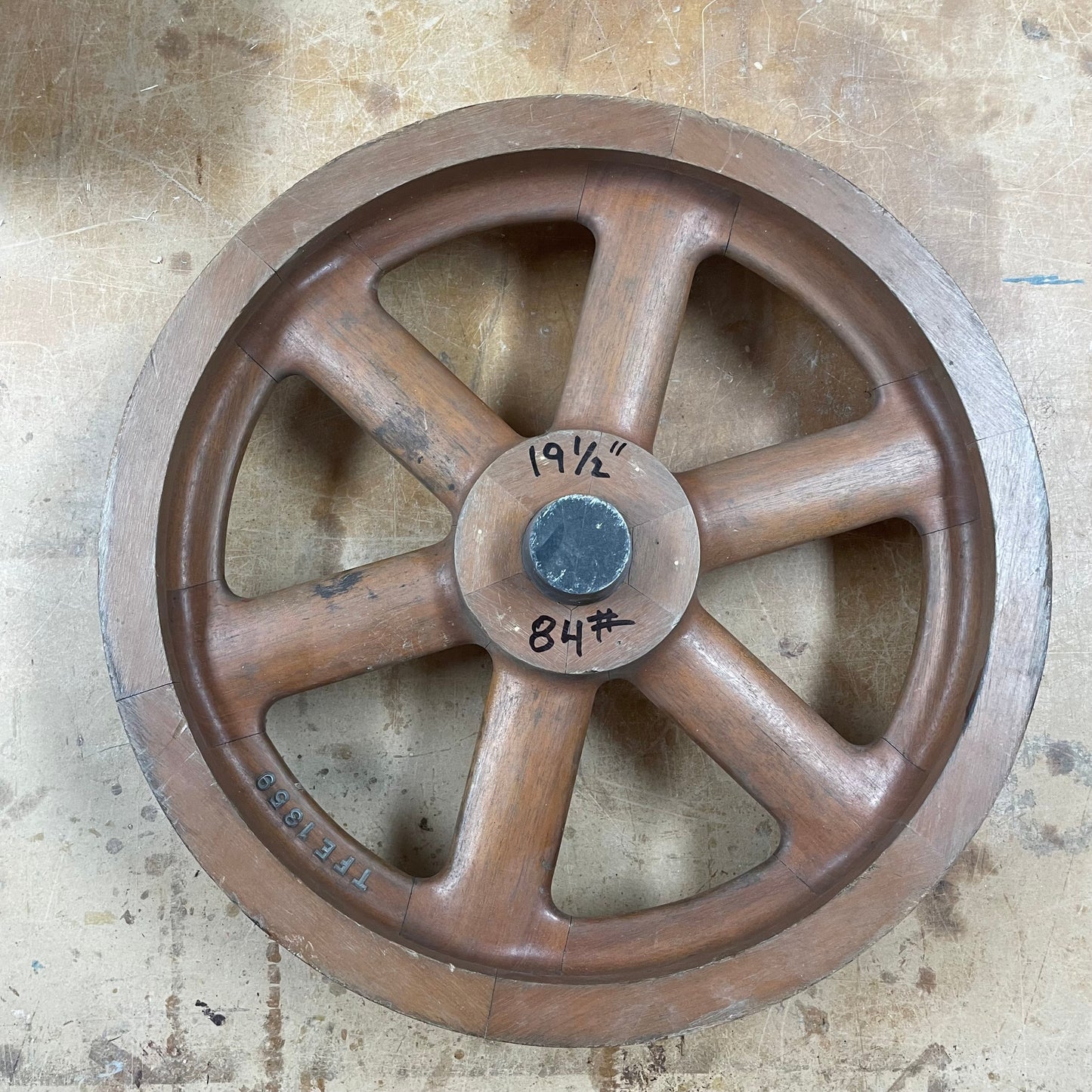 19 ½" Flywheel 6-Spoke Straight Heavyweight (Special Order Item)