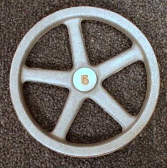 5" Flywheel 5-Spoke Straight