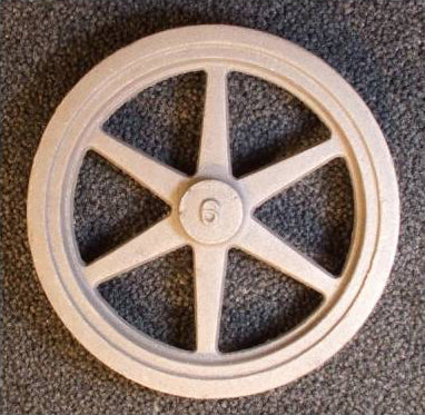 6" Flywheel  6-Spoke Straight Tapered